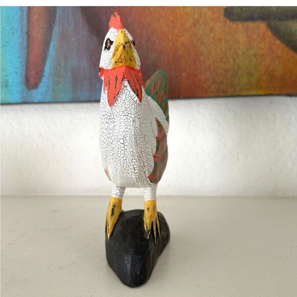 Hand painted rooster  - Picture 3 of 11
